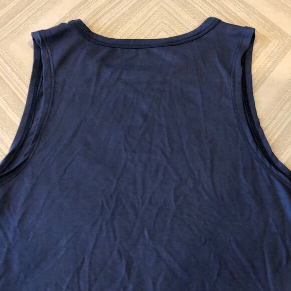 House of Tens Blue ‘Karma Will Find Its Way Babe’ Racerback Tank Top - Size S - Picture 6 of 8